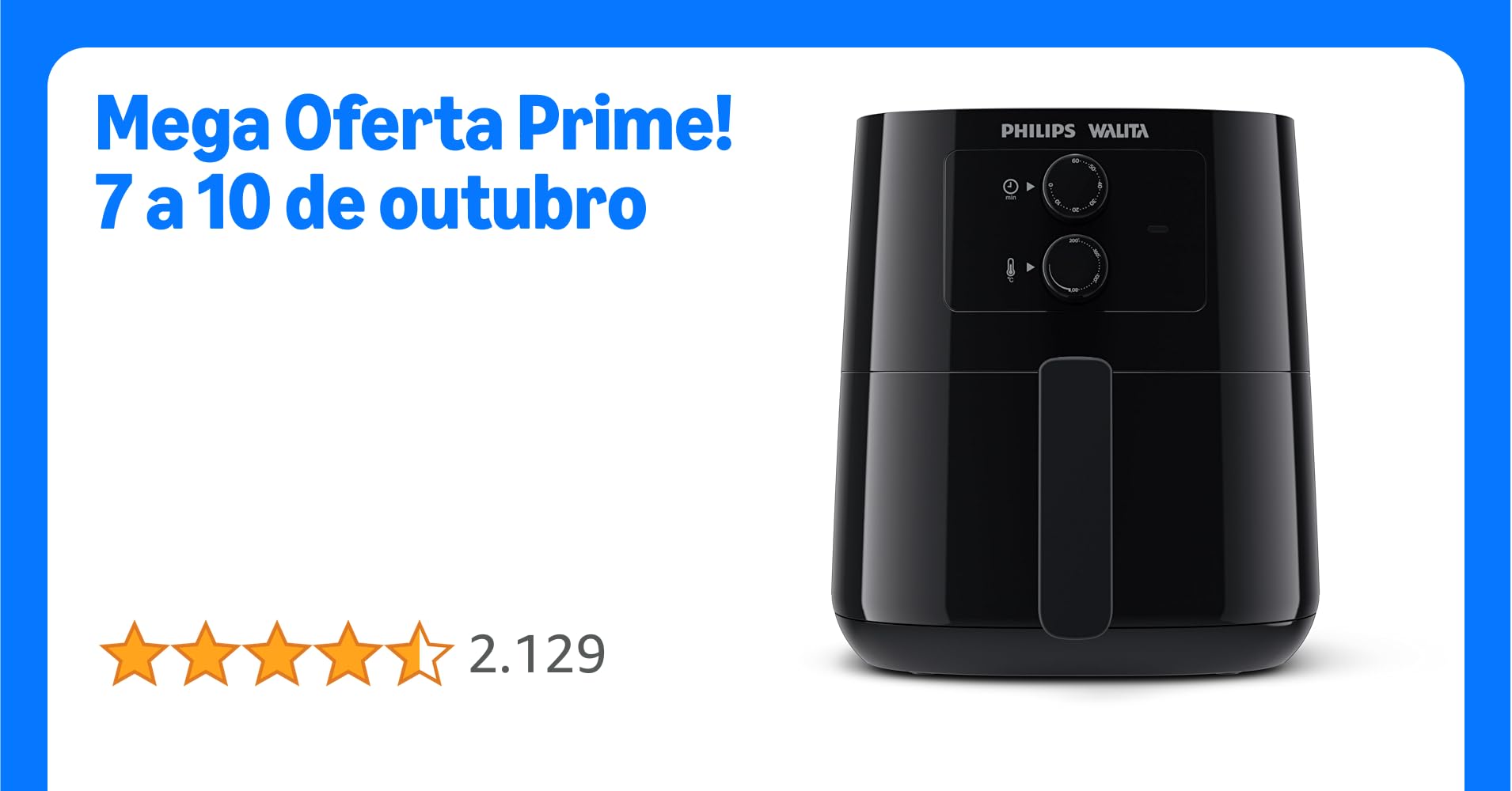 Igor_IKT's tweet card. A única com Tecnologia Estrelar patenteada que garante o fluxo de ar por todos os lados, o cozimento mais rápido e uniforme, deixando os alimentos macios por dentro e crocantes por fora. São 1400W e...