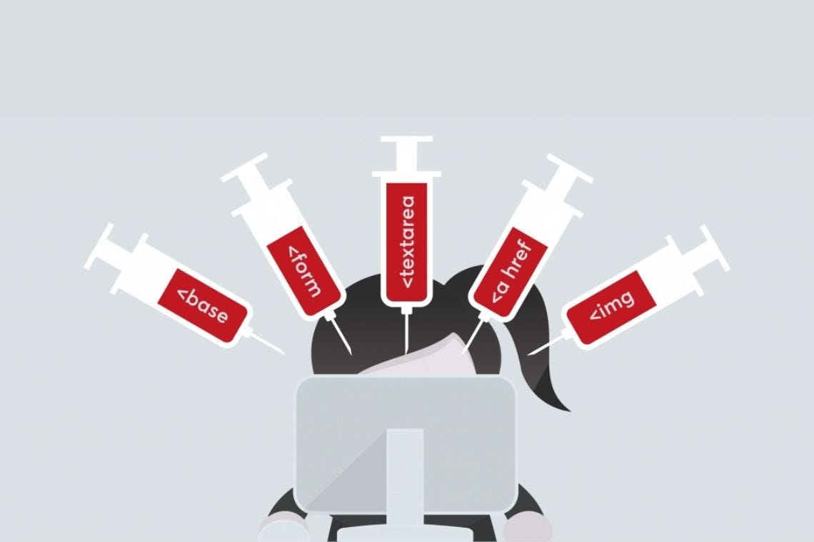 InfoSecComm's tweet card. HTML Injection