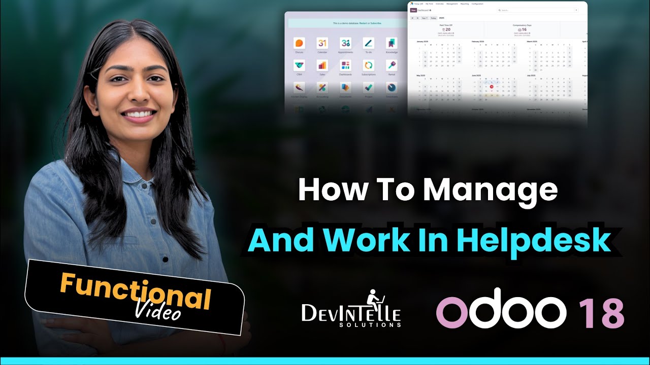 devintelle's tweet card. How To Manage And Work In Helpdesk In Odoo ?
