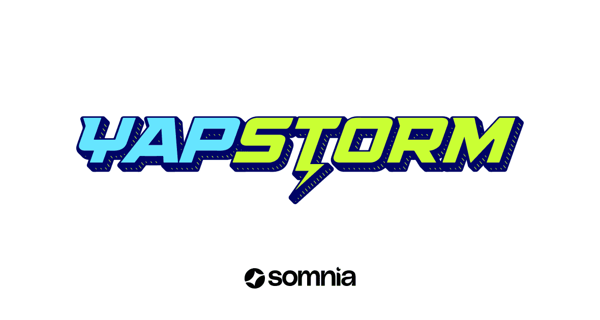 SomniaYappers's tweet card. A multi-season rewards campaign by Somnia. Yap, share your take, and earn your reward.