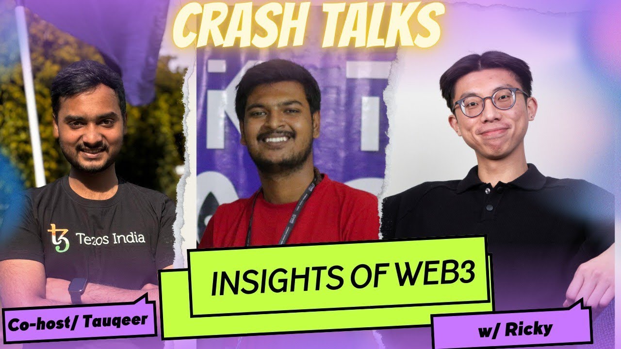 devharsh2k4's tweet card. Insights of Web3 w/ Ricky || Tauqeer Ahmad ||Crash Talks || Blockch...