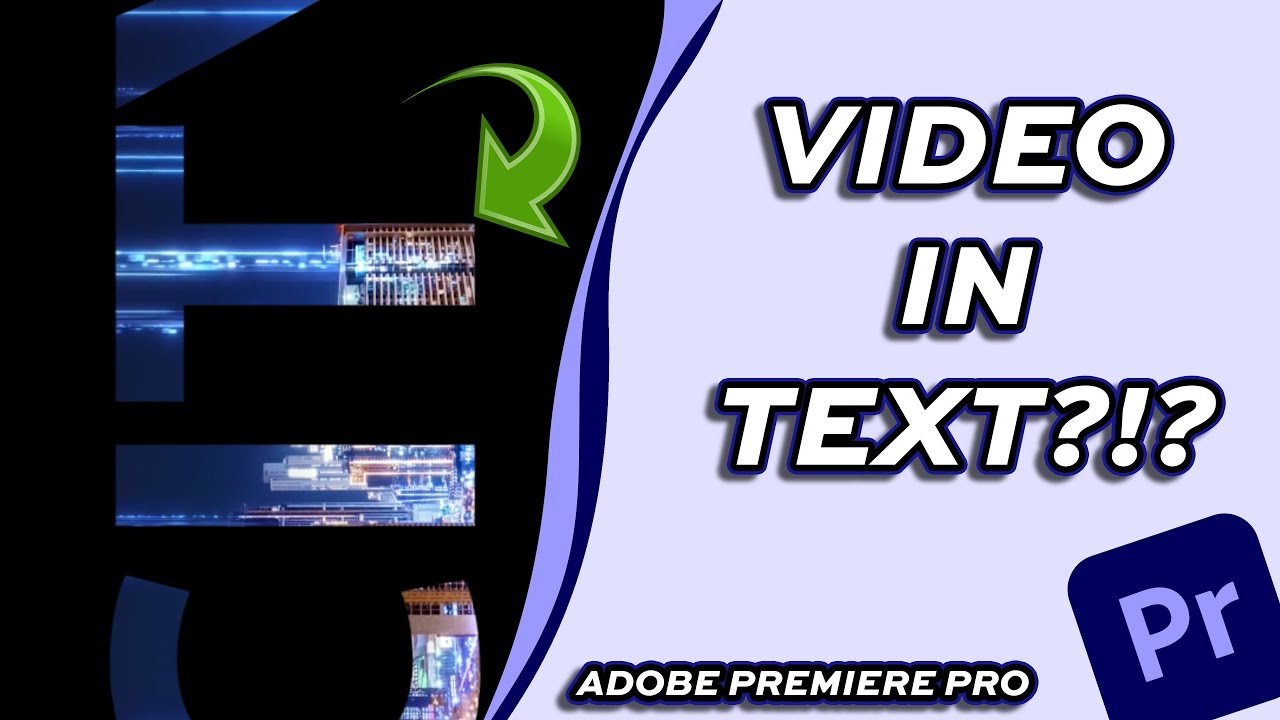GraphdTutorials's tweet card. How to Add Video Inside Text in Adobe Premiere Pro