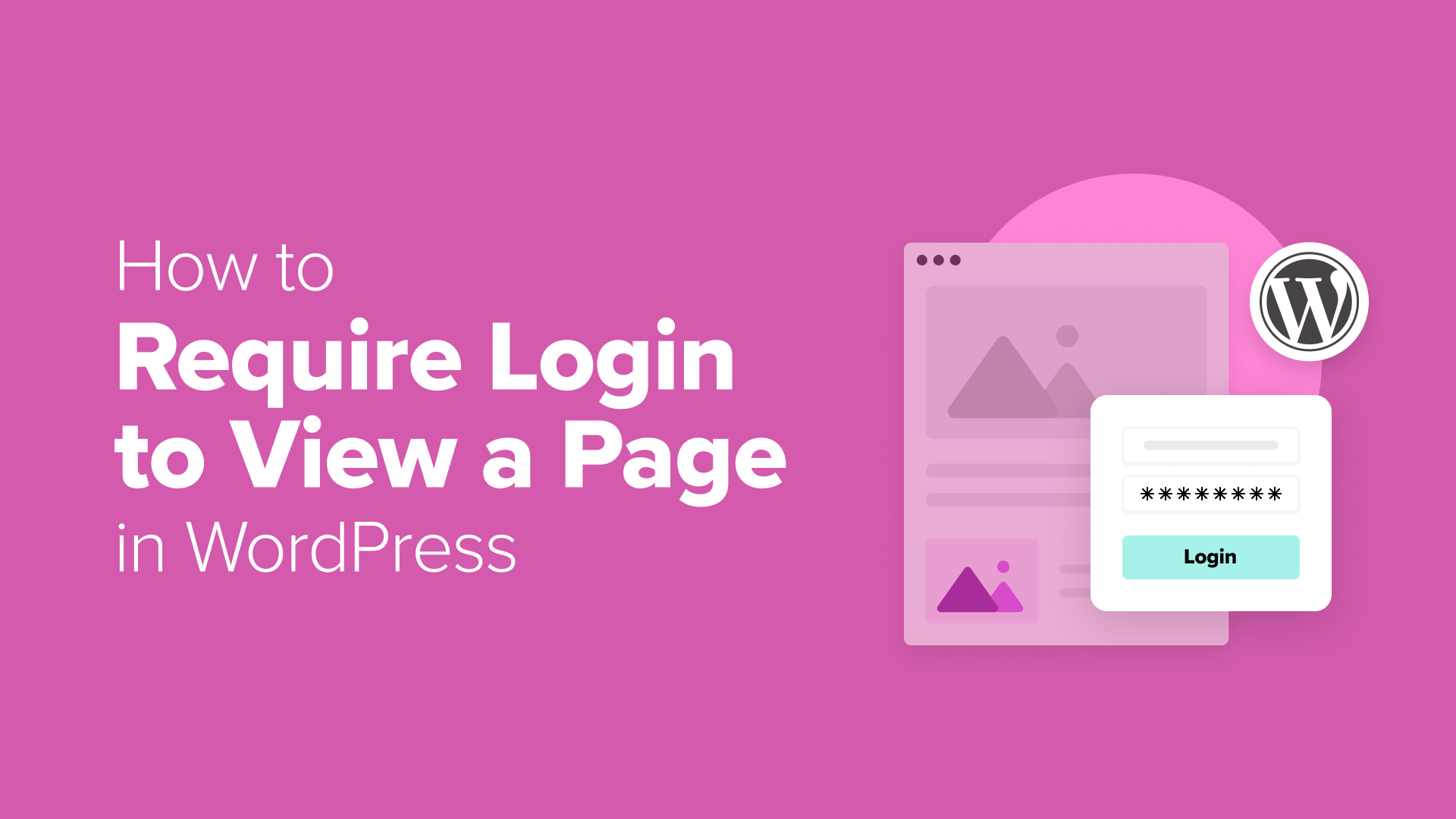 OpaceWeb's tweet card. Want users to log in before they can view a page on your website? Follow my tutorial to make WordPress login required to view a page in just a few steps.