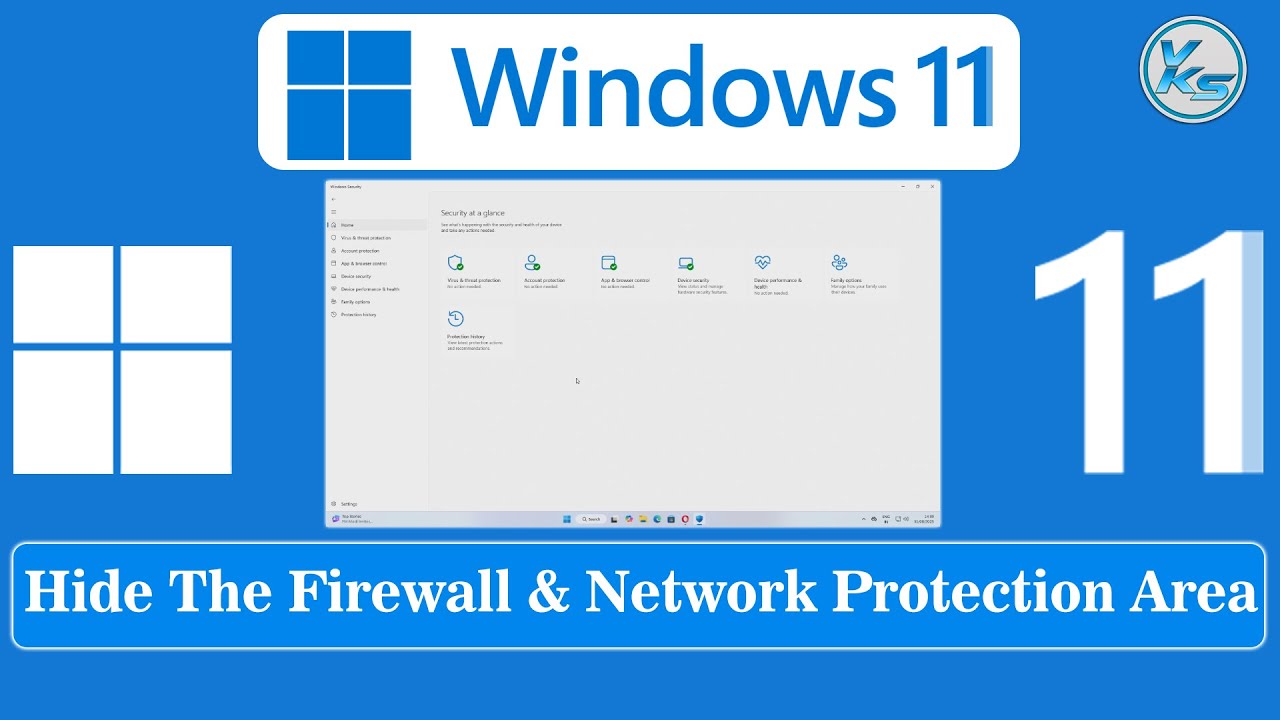 vksytc's tweet card. ✅ How To Hide The Firewall And Network Protection Area in Windows 11