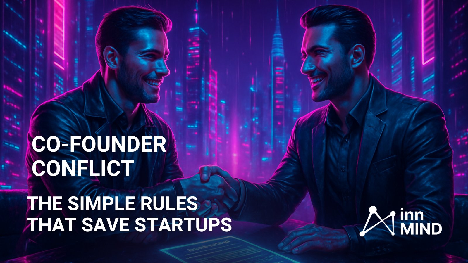 InnMindcom's tweet card. Co-founder conflict kills more startups than market risk. This straight-talk guide shows the simple rules and a lightweight founders agreement that turn hard talks into fast, fair decisions so your...
