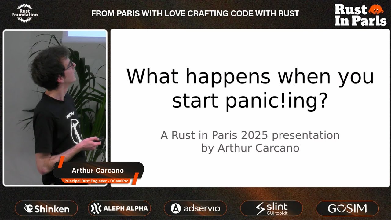 OCamlPro's tweet card. What Really Happens When You Start Panicking in Rust — Arthur Carcano...