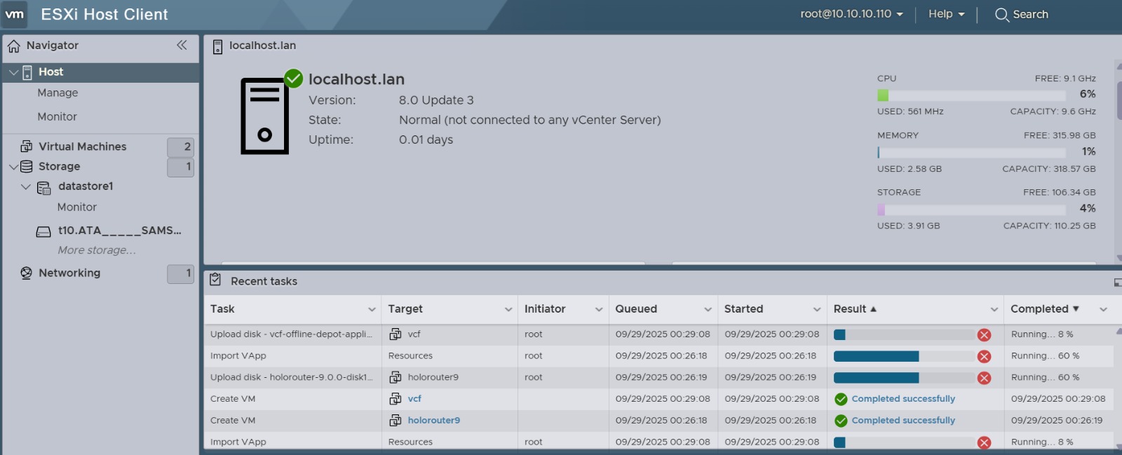 VMwareCommunity's tweet card. Introduction As virtualisation workloads expand, RAM alone can struggle to meet performance requirements. Starting with ESXi 8 Update 3, VMware now allows administrators to use NVMe SSDs as a memor…
