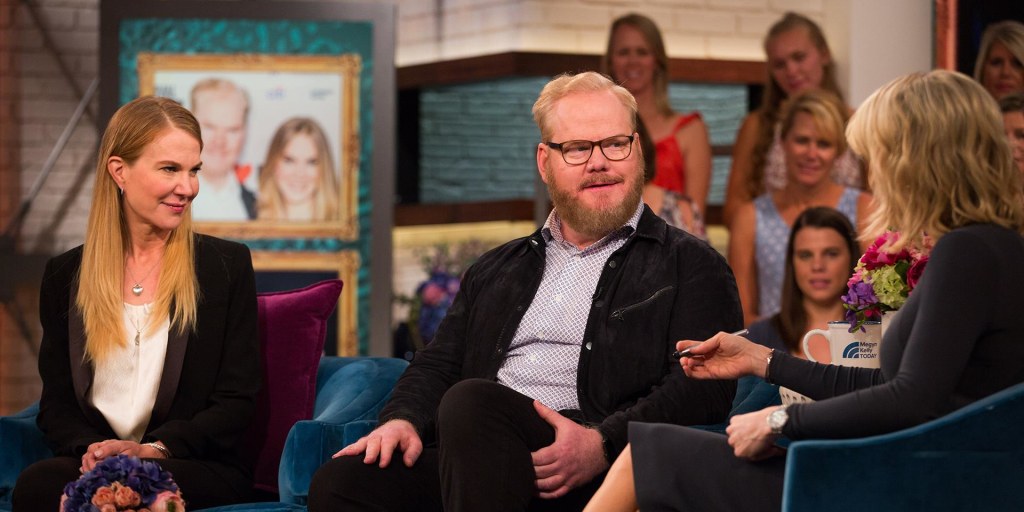 tylenol's tweet card. Comedian Jim Gaffigan dropped by Megyn Kelly TODAY to describe how humor helped him and his wife, Jeannie Gaffigan, stay positive as she faced a benign brain tumor. The couple talks about facing...