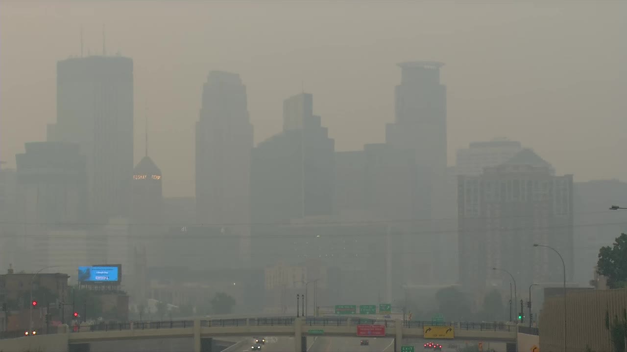 KSTP's tweet card. A new study estimates 82,000 people worldwide, including 33,000 in the U.S., died from chronic exposure to Canadian wildfire smoke in 2023.