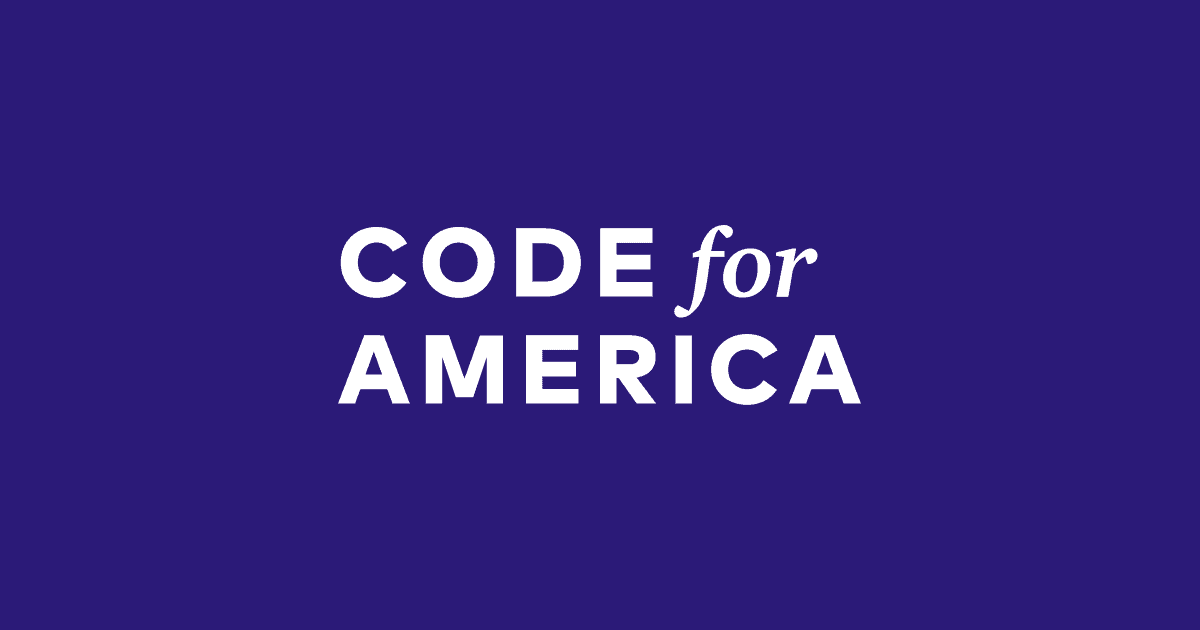 codeforamerica's tweet card. Gatherings, workshops, and deep dives to convene the civic tech community