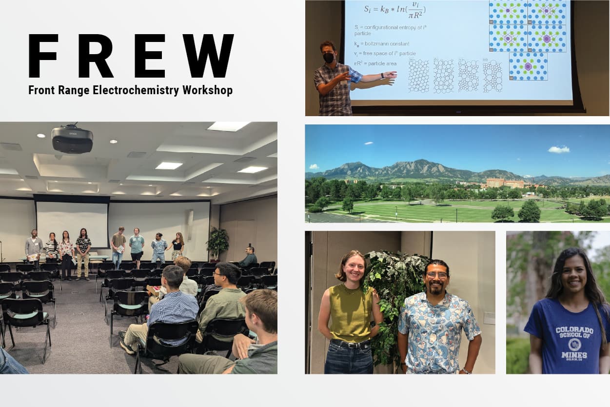 CUEngineering's tweet card. Co-organized by Professor Mike Toney, the 2025 Front Range Electrochemistry Workshop (FREW) broadly addressed electrochemical science, with this year’s focus on