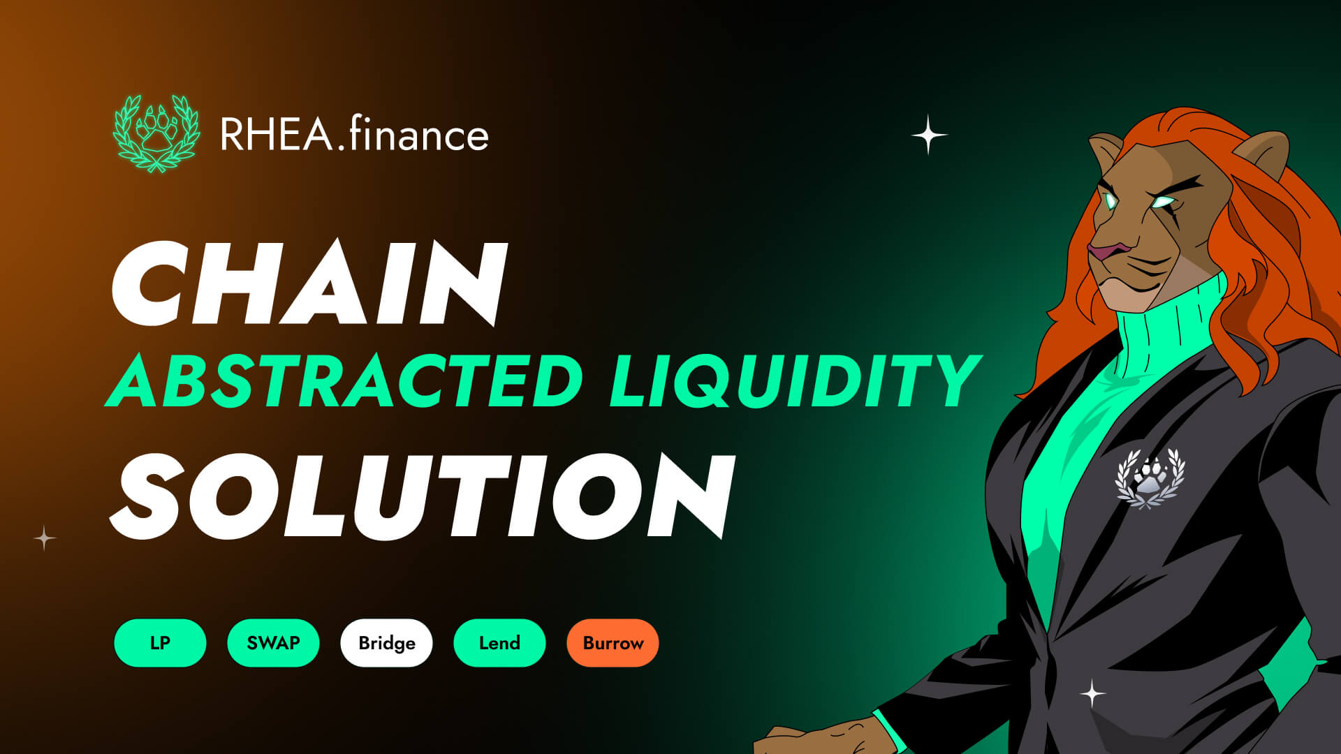 rhea_finance's tweet card. RHEA Finance