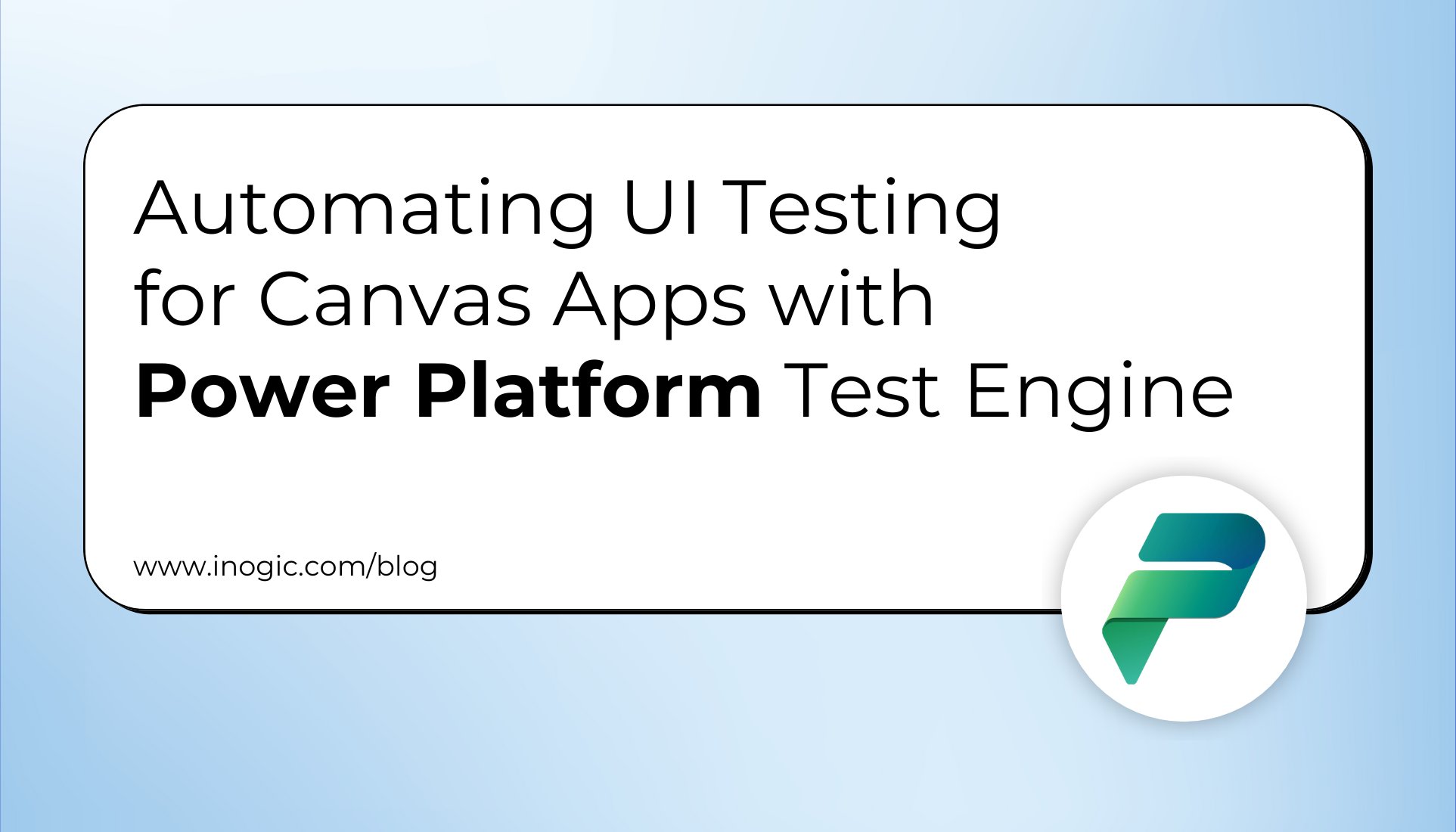 inogic's tweet card. Canvas Apps in Power Platform provide a flexible way to build rich, custom user interfaces using a low-code approach. However, as these apps grow in complexity—handling multiple screens, dynamic...