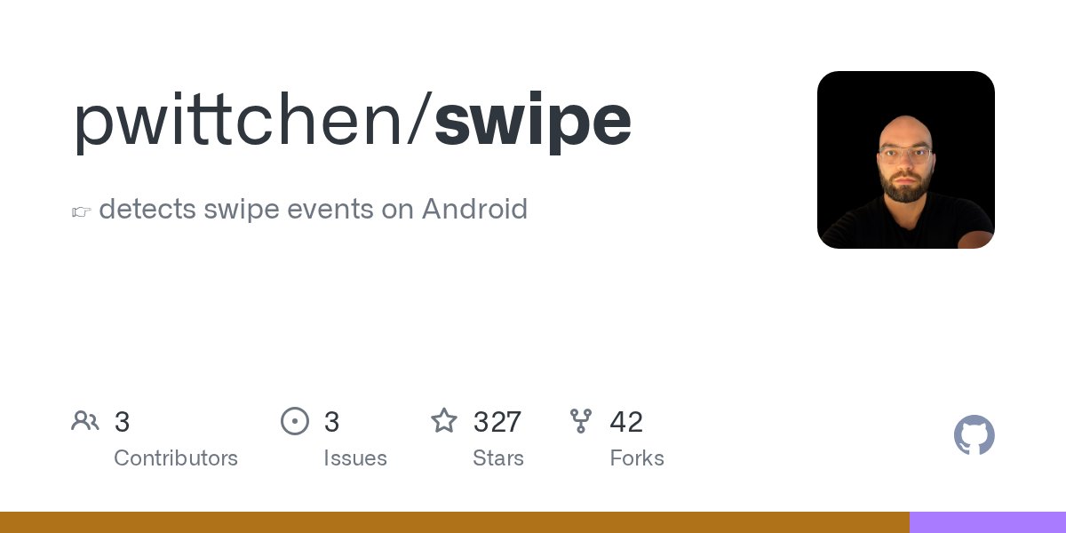oss_java's tweet card. 👉 detects swipe events on Android. Contribute to pwittchen/swipe development by creating an account on GitHub.