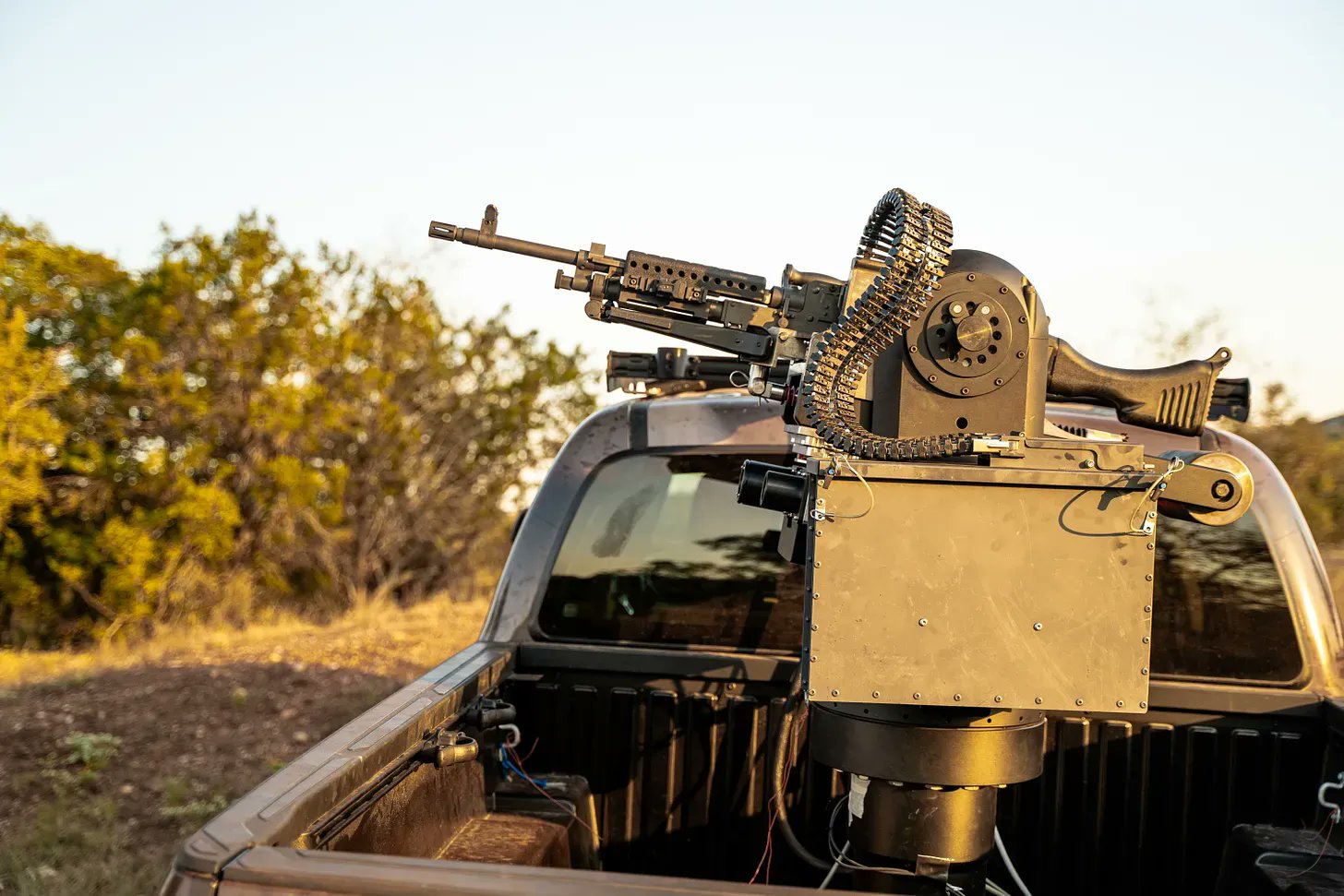 militarnyi's tweet card. US Special Operations Command has ordered an autonomous Bullfrog turret from startup Allen Control Systems, designed to counter drones.