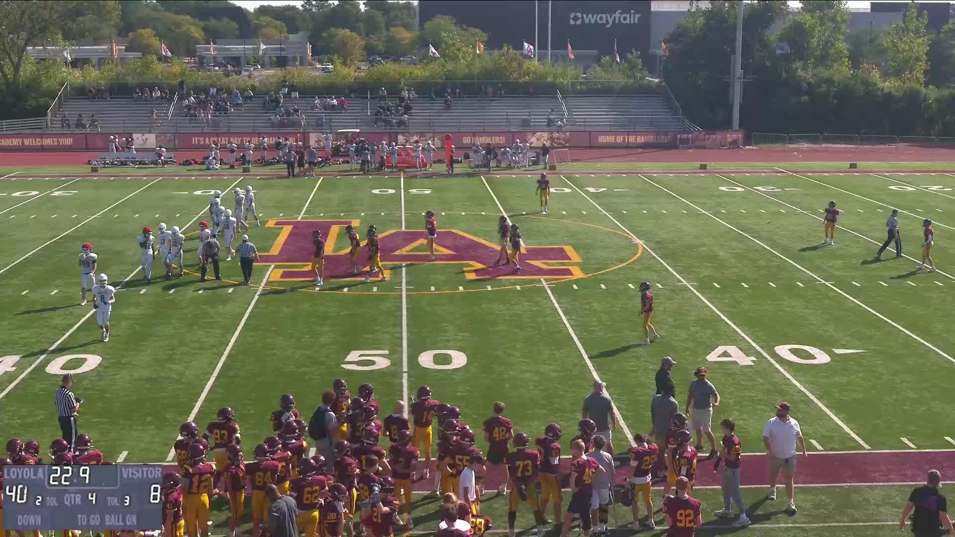 theosch27's tweet card. 56-yard TD pass vs Loyola