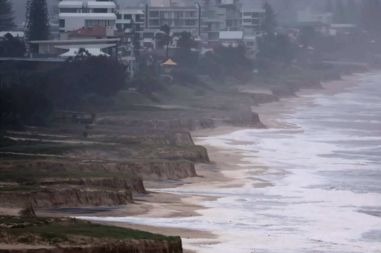 AgathoniaMedia's tweet card. Rising oceans and flooding caused by climate change will threaten the homes and livelihoods of more than a million Australians by 2050, while deaths from heat-related illness will soar, a landmark...