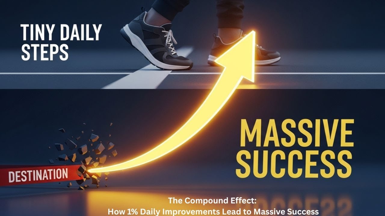 MindSyncFlow's tweet card. The Compound Effect: How 1% Daily Improvements Lead to Massive Success