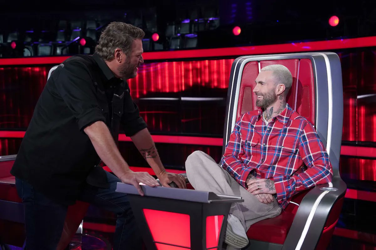 cheatsheet's tweet card. According to a source, 'The Voice' Season 29 executives hoped to pay Blake Shelton to return with Adam Levine.