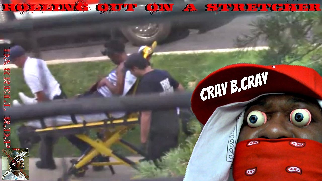 DarrellRDP's tweet card. ROLLING OUT ON A STRETCHER