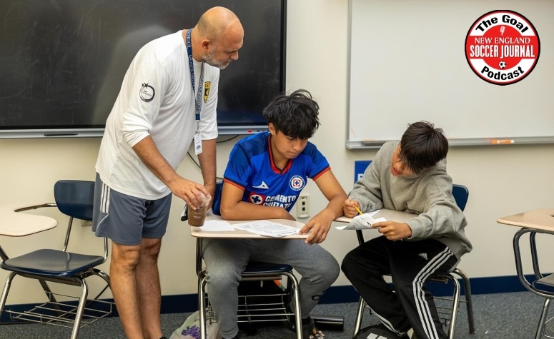ProjectGoalRI's tweet card. The latest guest on New England Soccer Journal’s 'The Goal' podcast is Project GOAL Executive Director/Co-Founder Darius Shirzadi.