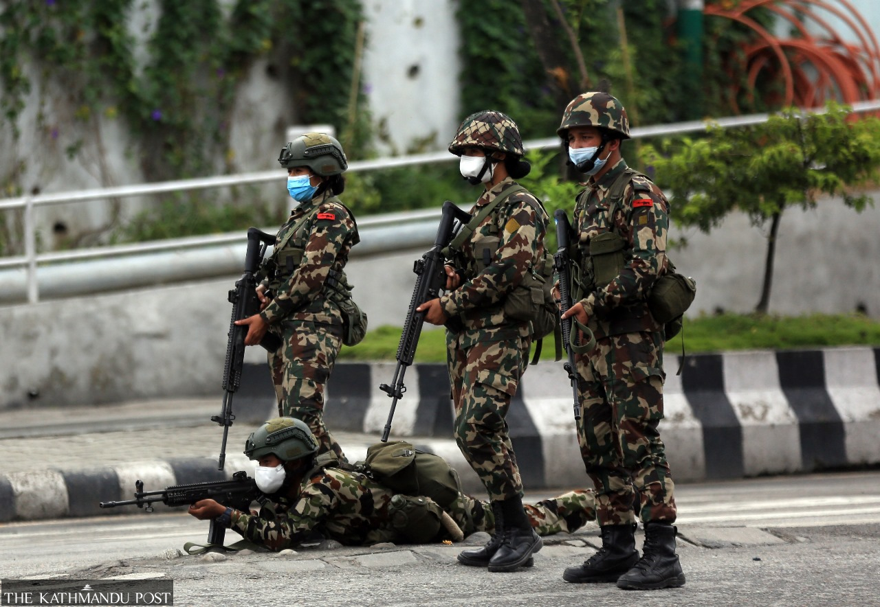 gauravpkh's tweet card. With police absent and no other state institution functioning, the army stepped in, met with protesters, and helped pave the way for a new prime minister.
