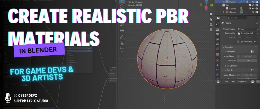 supermatrixgame's tweet card. A complete step-by-step guide on creating, baking, and exporting physically based rendering (PBR) materials from Blender for use in Godot 4.