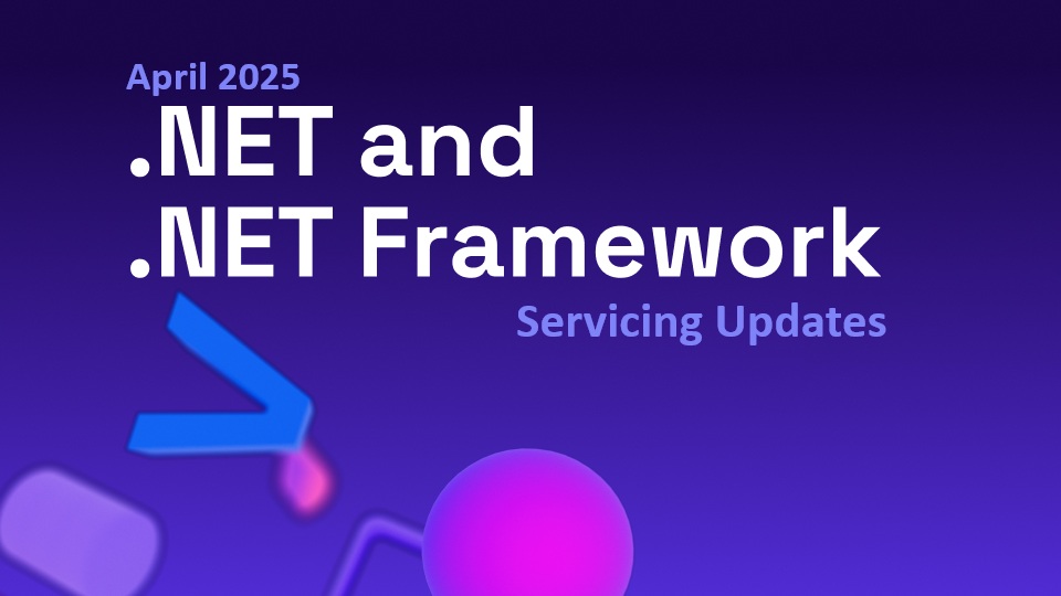 bc3tech's tweet card. A recap of the latest servicing updates for .NET and .NET Framework for April 2025.