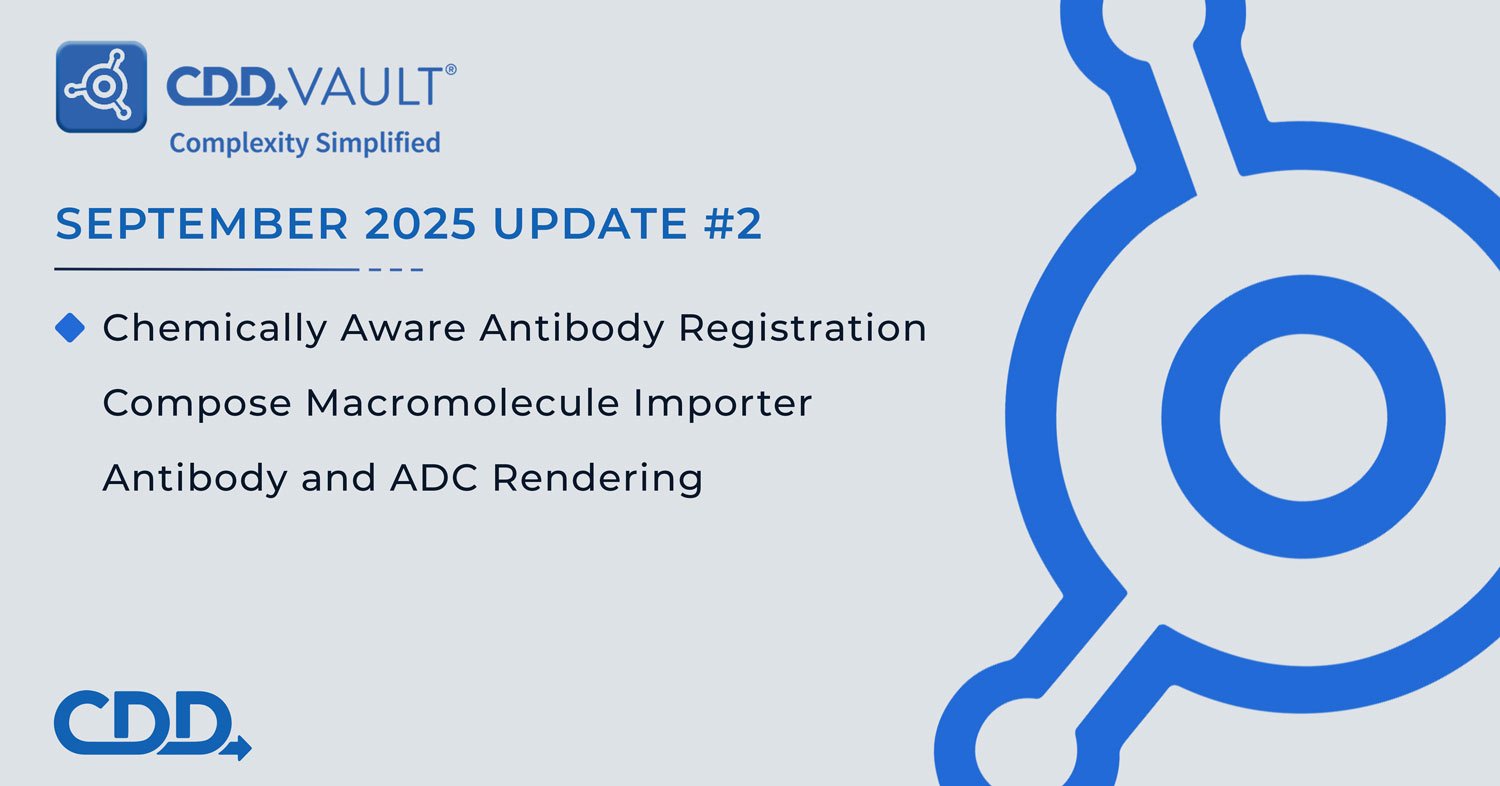 barrybunin's tweet card. CDD Vault Update (September #2 2025): Chemically Aware Antibody Registration