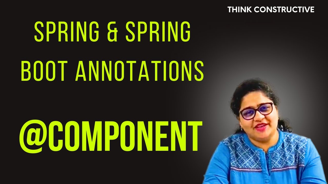 TConstructive's tweet card. Spring and Spring Boot Annotations: @Component Annotation
