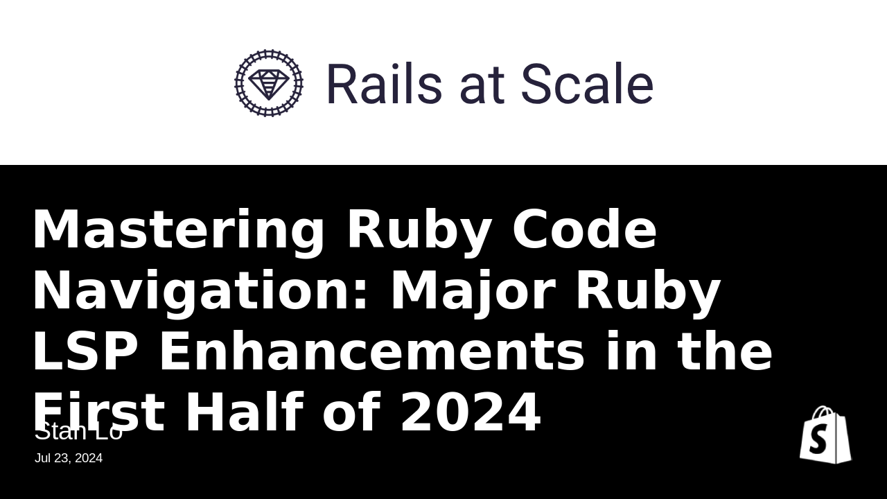 jetthoughts's tweet card. In the first half of 2024, Ruby LSP has seen significant enhancements, particularly in the area of code navigation, thanks to the advancement of its indexer. In this post, we’ll dive into the major...