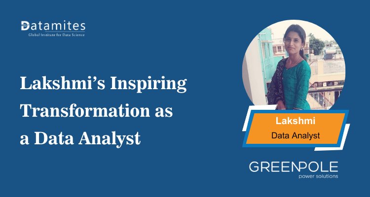 DataMites's tweet card. Lakshmi’s Journey shows how a commerce graduate cracked data analytics through top IT courses, hands-on projects, and mentorship—proving that persistence and structured learning can launch freshers...