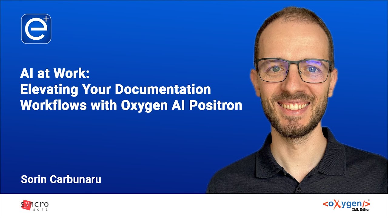 oxygenxml's tweet card. Webinar: AI at Work: Elevating Your Documentation Workflows with...