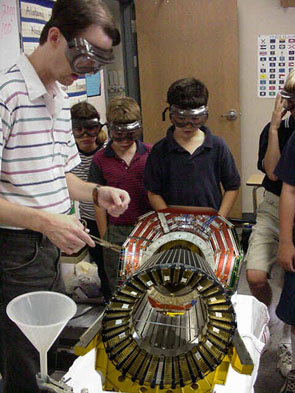 REAL_DAILYSQUIB's tweet card. WILLIAMSBURG - USA - A ten year old boy has baffled scientists at the CERN Institute and around the world, by building a fully functioning Hadron Collider in his tiny bedroom.
