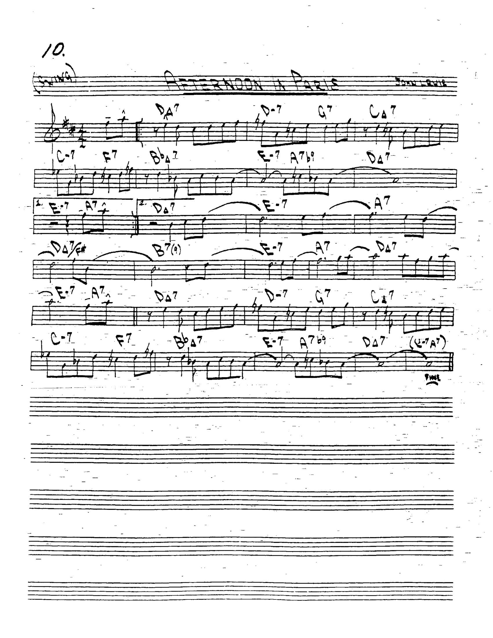 Jazz_Tutorial's tweet card. Afternoon in Paris - trumpet theme tutorial - Bb free download "Afternoon in Paris" is a jazz standard composed by John Lewis, the pianist and composer