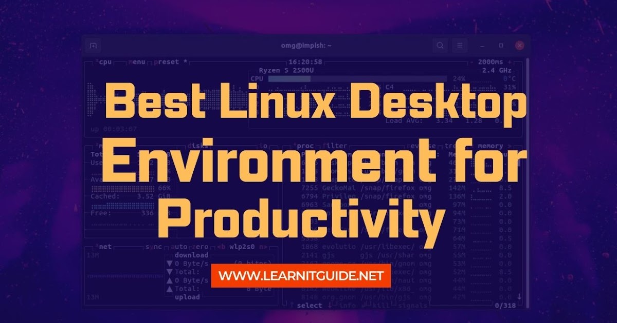 learnitguide's tweet card. best linux desktop environment, kde plasma, ubuntu gnome, gnome desktop, cinnamon desktop, best desktop environment, gnome desktop environment
