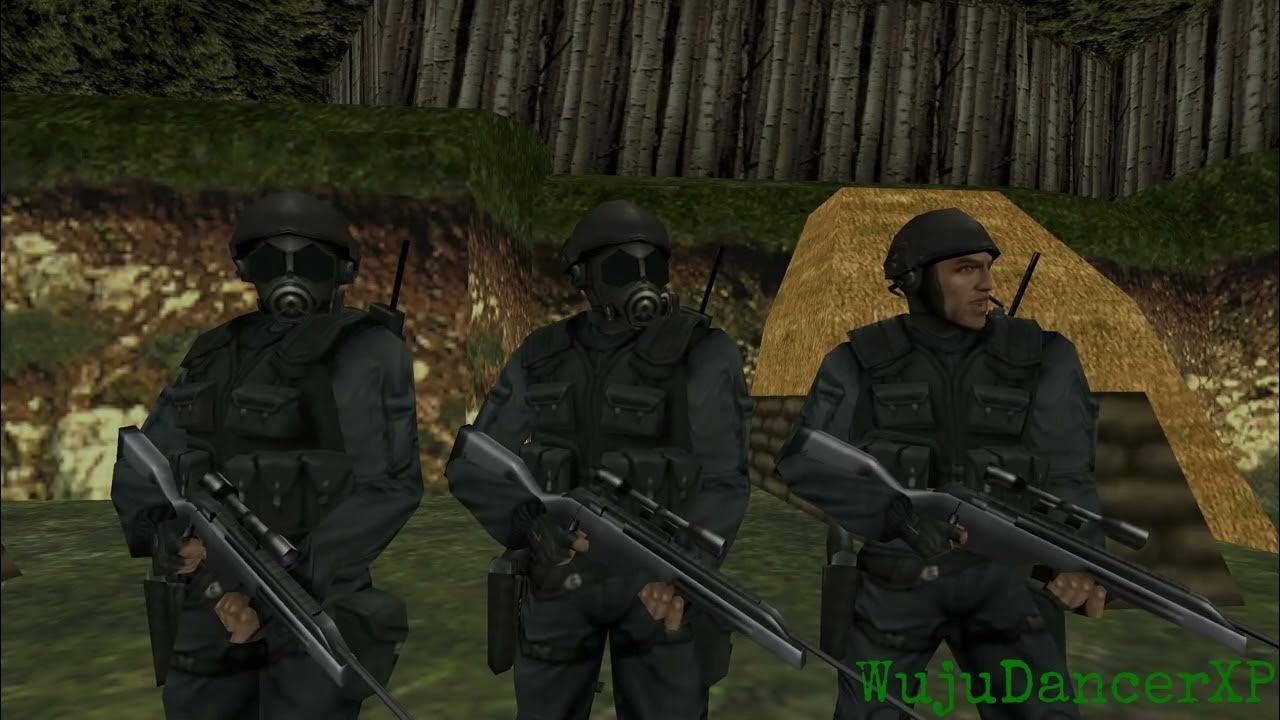WujuXp's tweet card. Firing Squad(Counter-Strike Animation)