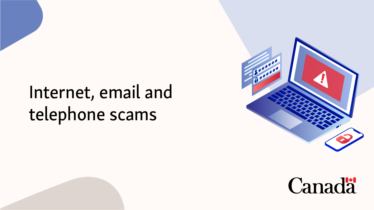 CitImmCanada's tweet card. Internet, Email and Telephone Scams