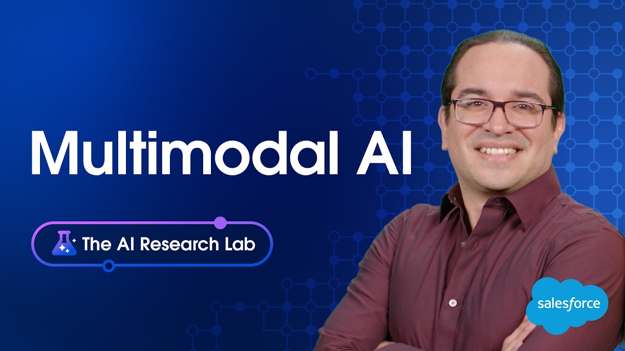 salesforce's tweet card. What is Multimodal AI? | The AI Research Lab - Explained