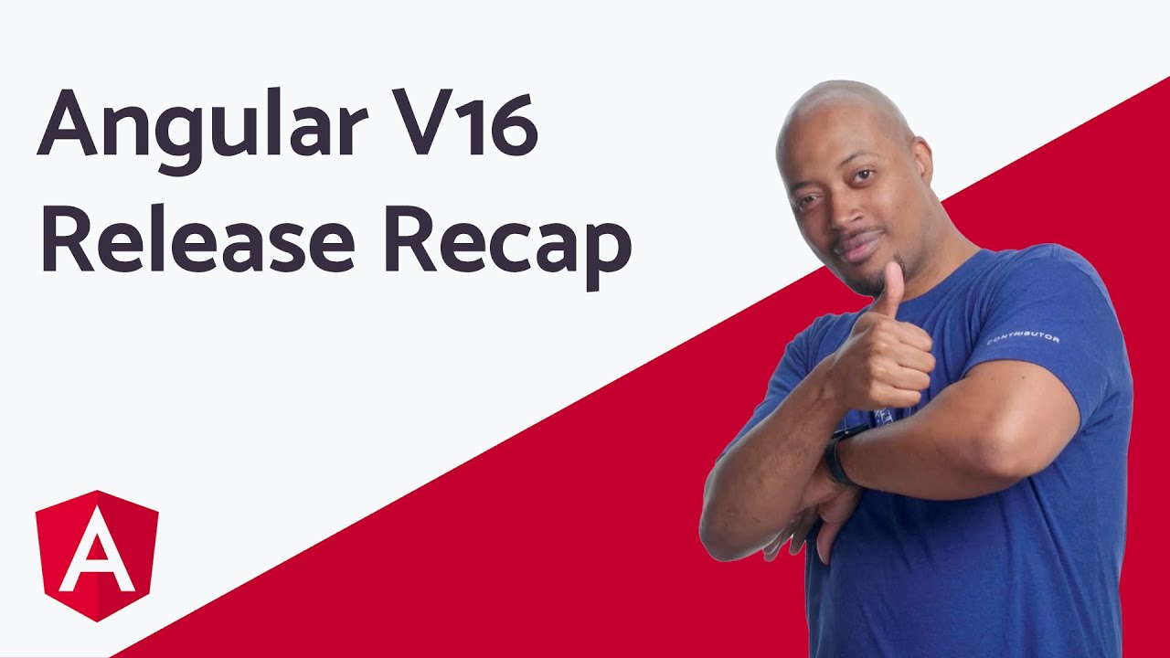angular's tweet card. Angular v16 release recap