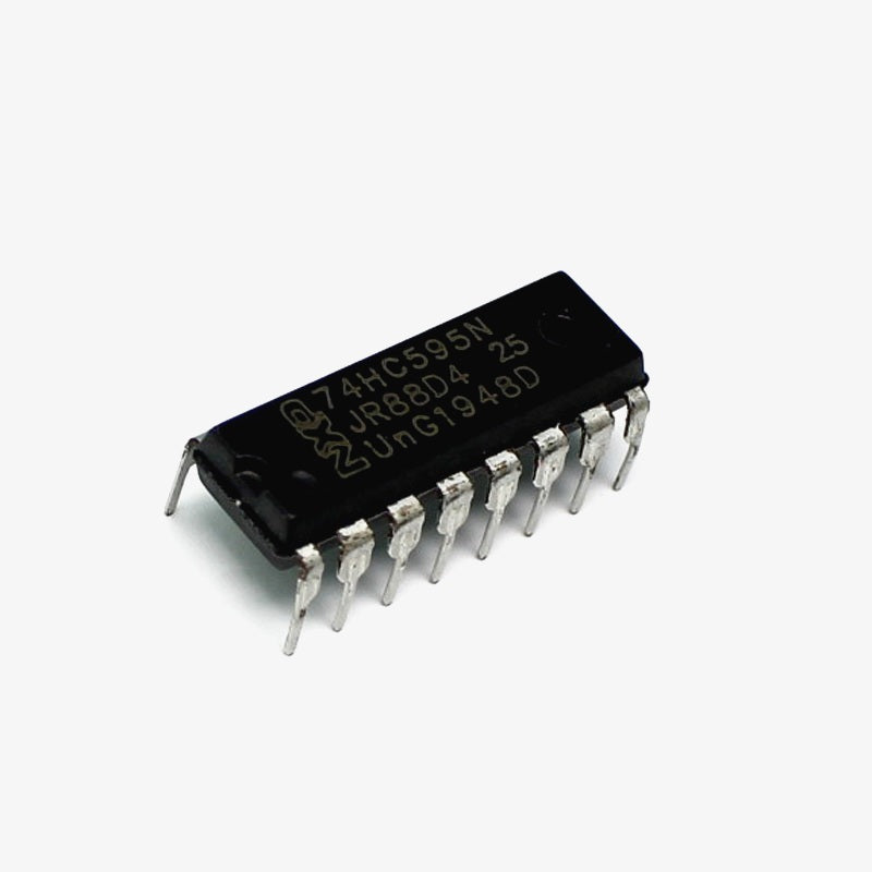quartzcomponent's tweet card. The HC595 is the 16-pin, 8-bit Serial-In Serial/Parallel-Out Shift Register. This chip is great for reducing the number of pins required by your LED Cube or other hardware intensive project when you...