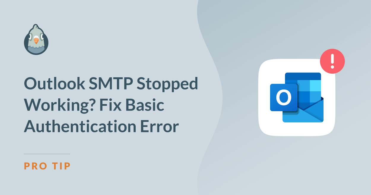 wpmailsmtp's tweet card. Is your WordPress site failing to send emails due to an Outlook SMTP error? Learn how to fix the "basic authentication disabled" error and set up modern authentication
