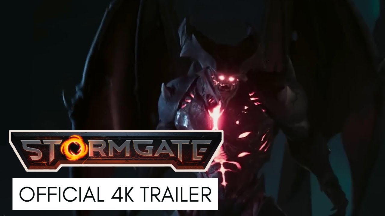 PlayStormgate's tweet card. Stormgate Announcement Cinematic