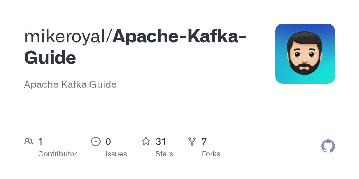 Igfasouza's tweet card. Apache Kafka Guide. Contribute to mikeroyal/Apache-Kafka-Guide development by creating an account on GitHub.