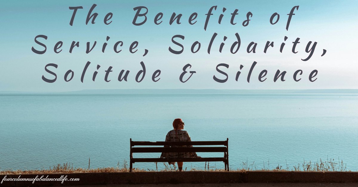 GodinhoJerry's tweet card. The Benefits of Service, Solidarity, Solitude & Silence are explained and how they empower women to uplift the world.