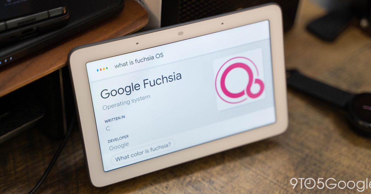 timsneath's tweet card. Google's long-in-development, from-scratch operating system, Fuchsia, is now running on real Made by Google devices, namely, the Nest Hub.