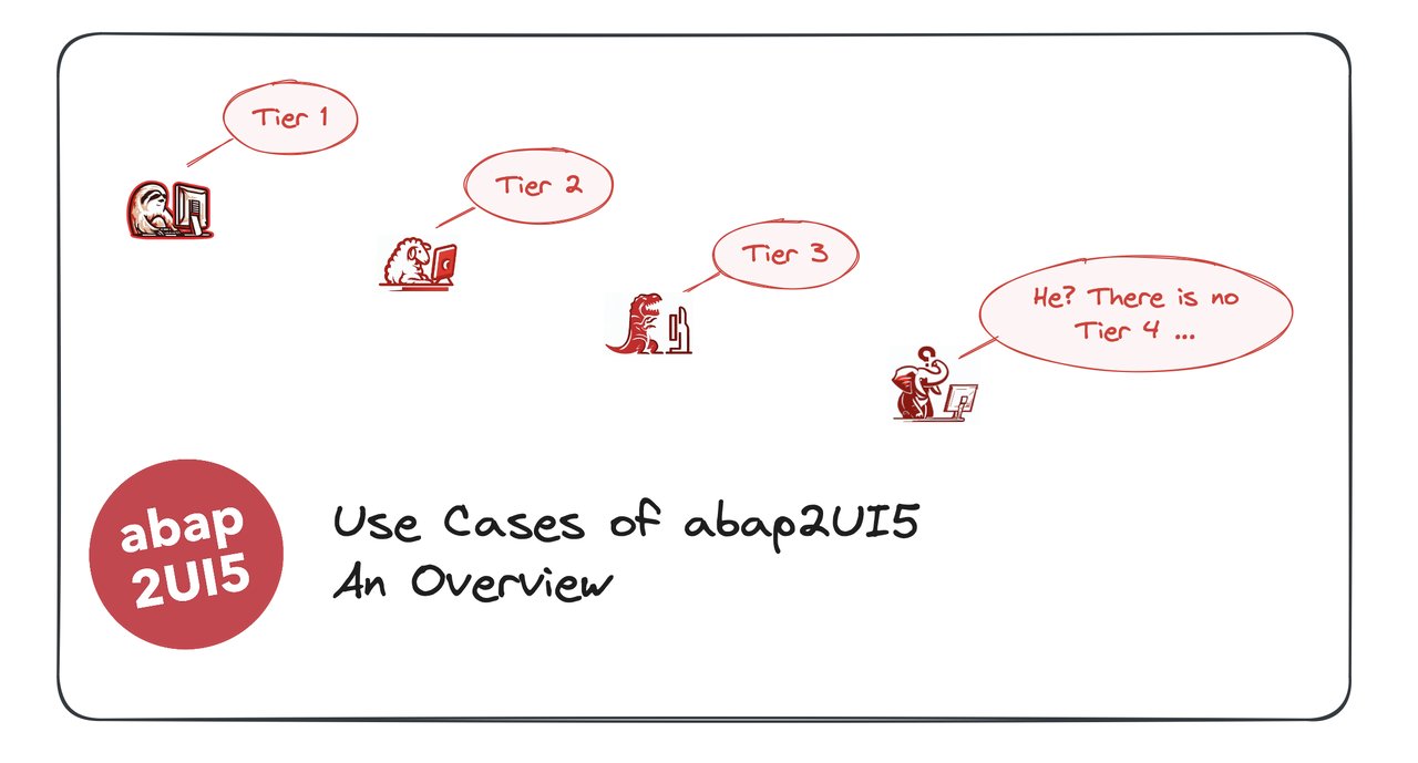 abap2UI5's tweet card. abap2UI5 runs in various extension and integration scenarios, whether your system is running in the cloud, on-premise, or even on very old releases. This blog post provides a brief overview of all...
