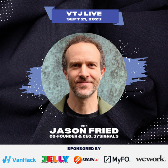 jasonfried's tweet card. Get tickets for Vancouver Tech Journal Live with Jason Fried at Vogue Theatre in Vancouver. Doors: 5:30 pm Show: 6:30 pm Vancouver Tech Journal Live with Jason Fried Jason Fri...