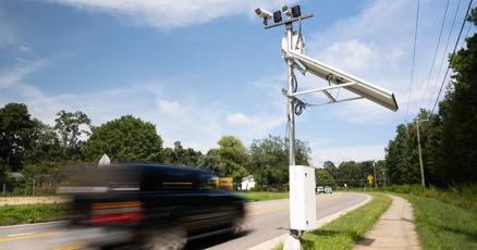 InstituteofGovt's tweet card. The number of Virginia localities using speed enforcement cameras jumped from five in 2022 to 39 by 2024. And this year, 53 cities and counties are now on board.