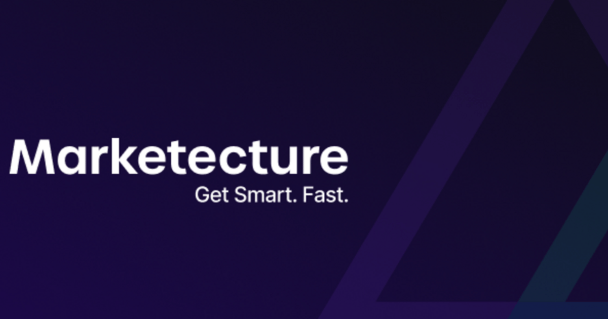 blockgraph's tweet card. Get Smart. Fast. Marketecture goes deep on ad tech and programmatic advertising.